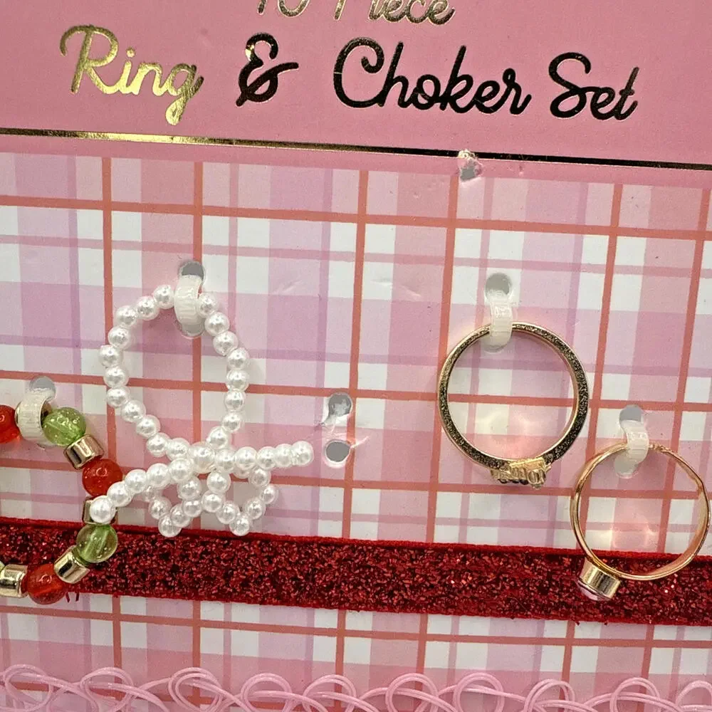 NWT Little Girl Kid's Christmas Jewelry Hair Bundle AS IS